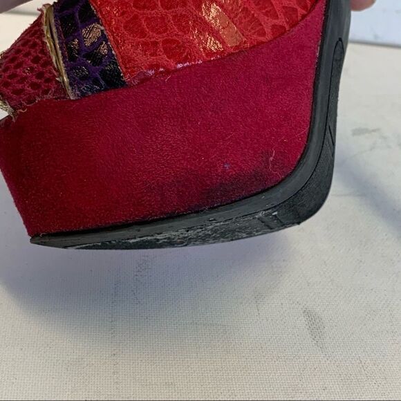 Bebe snakeskin print stilettos Sz 8.5 - Picture 8 of 10